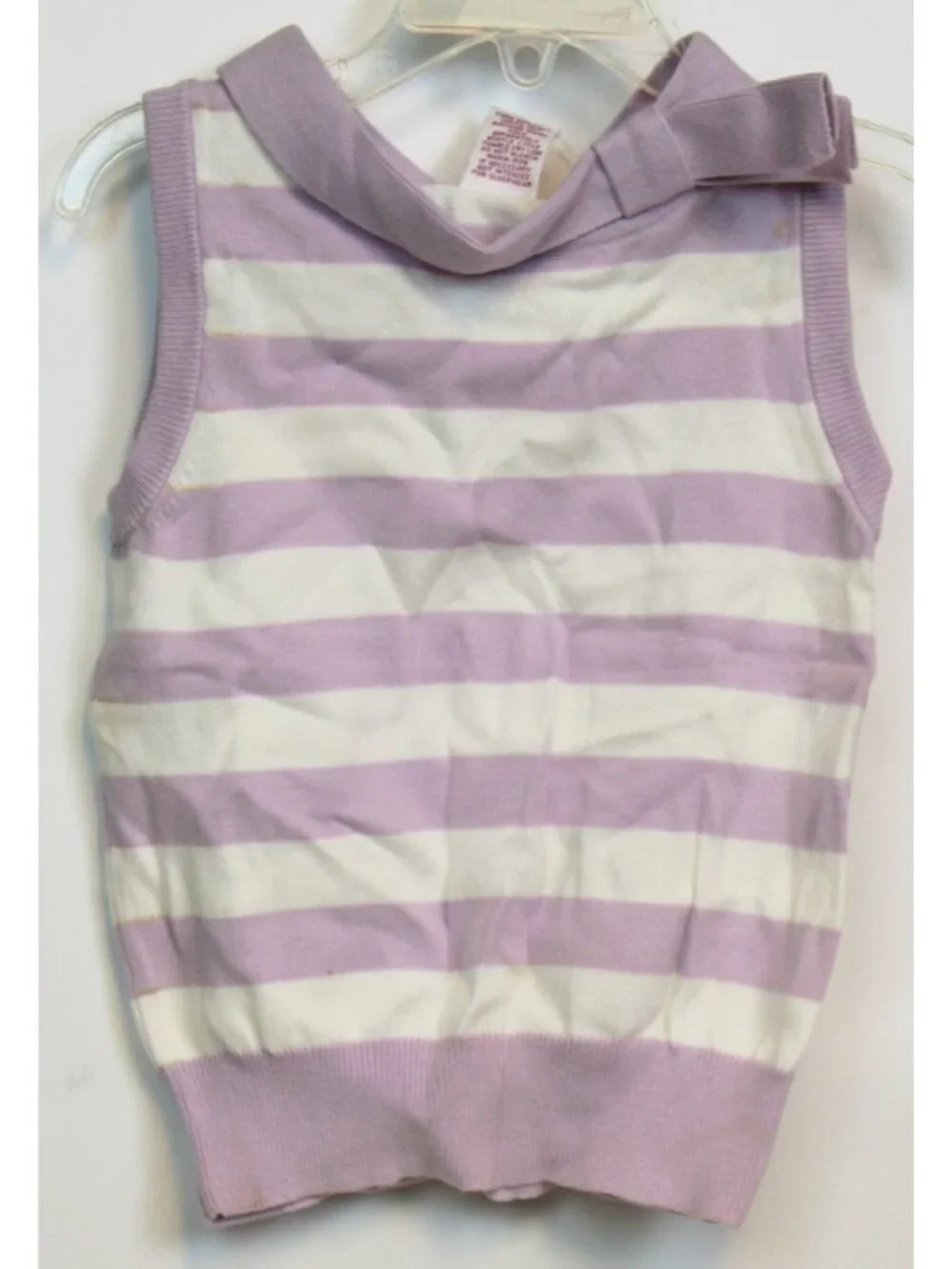 2004 Gymboree European Holiday Sweater sz 5 Stripe Boat Neck Sleeveless French